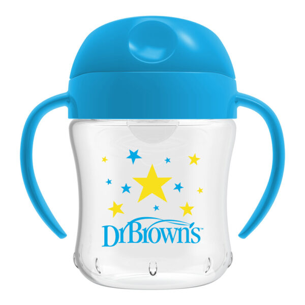 Dr. Brown's Gobelet d'entraînement bec verseur doux bleu 180 ml
