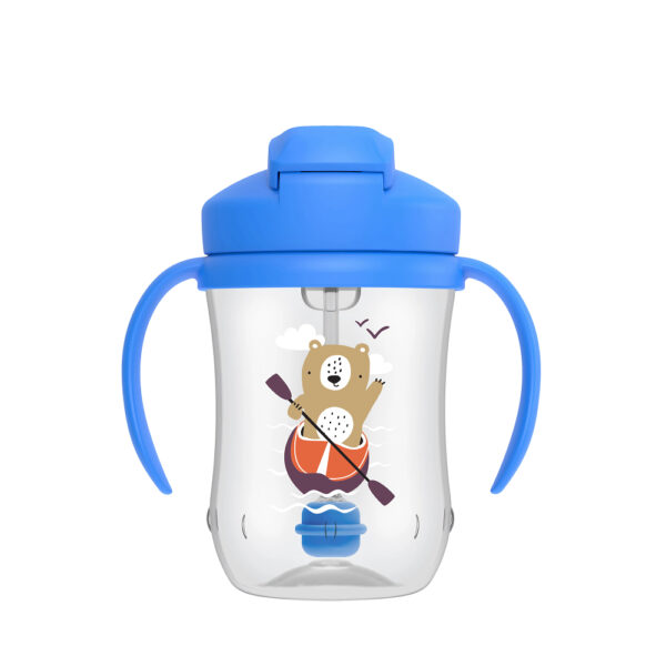 Dr. Brown's Premier gobelet bleu avec paille 270 ml – Image 3