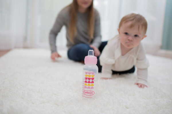 Dr. Brown's Options+ Bottle to Sippy Starter Kit | Biberon à col étroit rose 250 ml – Image 2