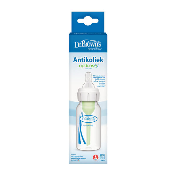 Dr. Brown's Options+ Anti-colic Bottle | Biberon à col étroit 120 ml – Image 2