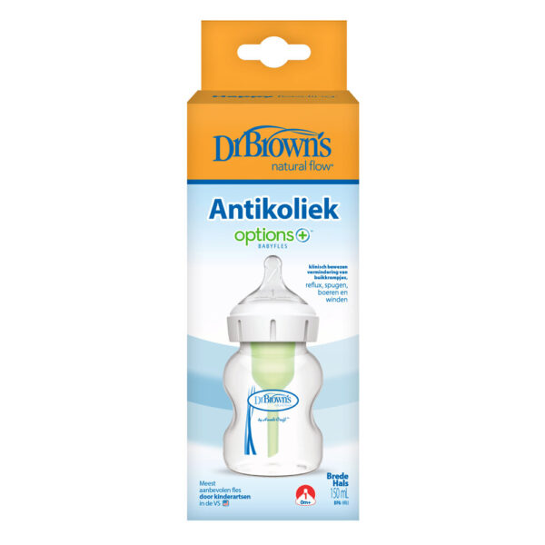 Dr. Brown's Options+ Anti-colic Bottle | Biberon à col large 150 ml – Image 2