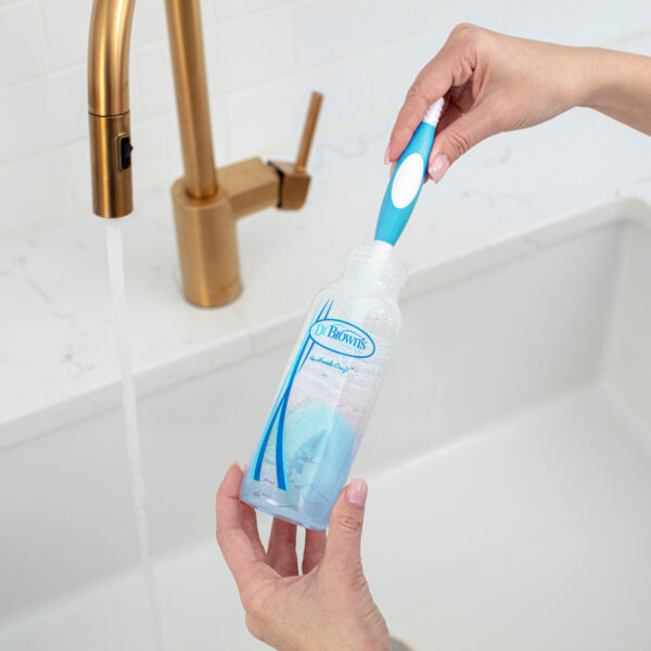 Dr. Brown's Options+ Anti-colic Bottle Giftset | Biberon à col étroit bleu – Image 4