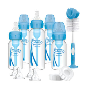 Dr. Brown's Options+ Anti-colic Bottle Giftset | Biberon à col étroit bleu