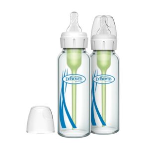 Dr. Brown’s Options+ Anti-colic Bottle 2-pack | Biberon à col étroit 250 ml verre