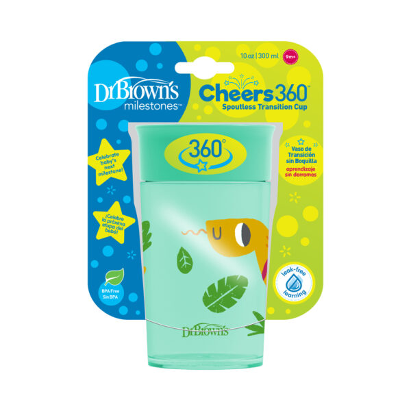 Dr. Brown's Cheers 360° cup vert 300 ml – Image 2