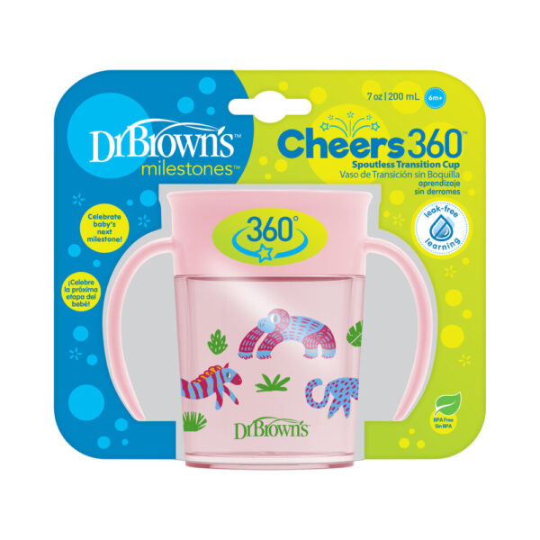 Dr. Brown’s Cheers 360° cup rose 200 ml – Image 5