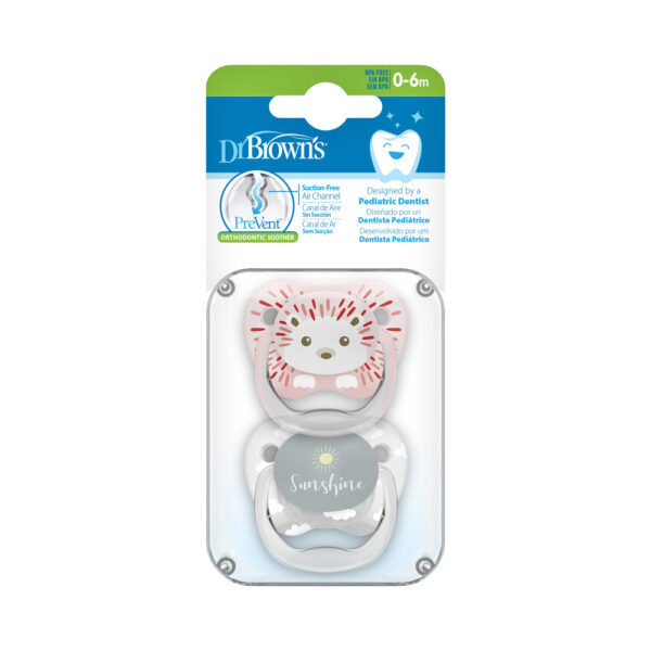 Dr. Brown's Sucette phase 1 têtes d'animaux, pack de 2 – Image 2