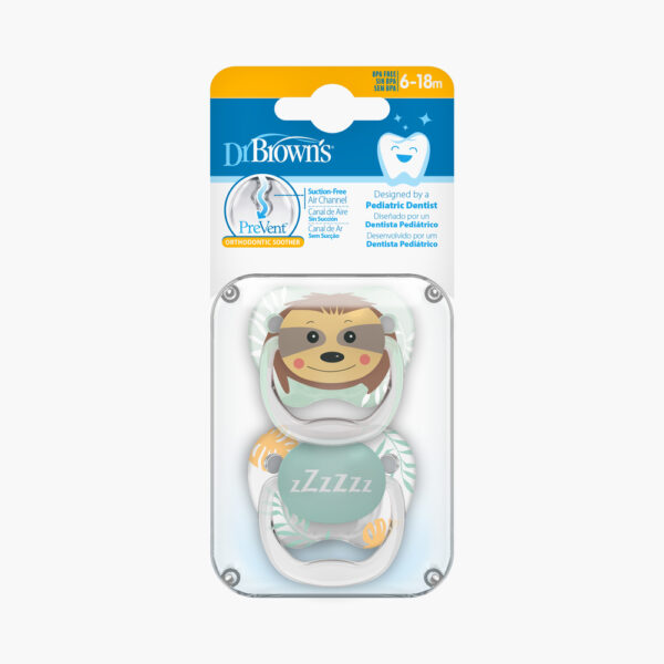 Dr. Brown's Sucette phase 2 têtes d'animaux, pack de 2 – Image 2