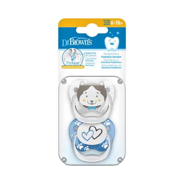 Dr. Brown's Sucette phase 2 têtes d'animaux, pack de 2 – Image 2