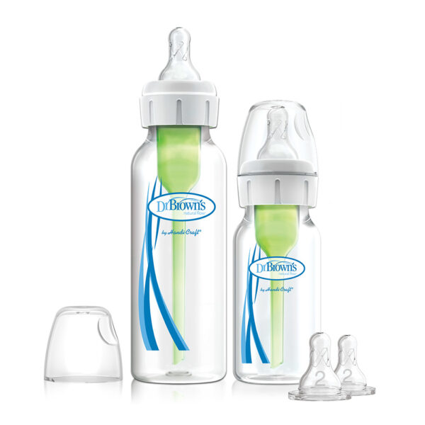 Dr. Brown's Options+ Anti-colic | Kit de démarrage biberon à col étroit 2-pack