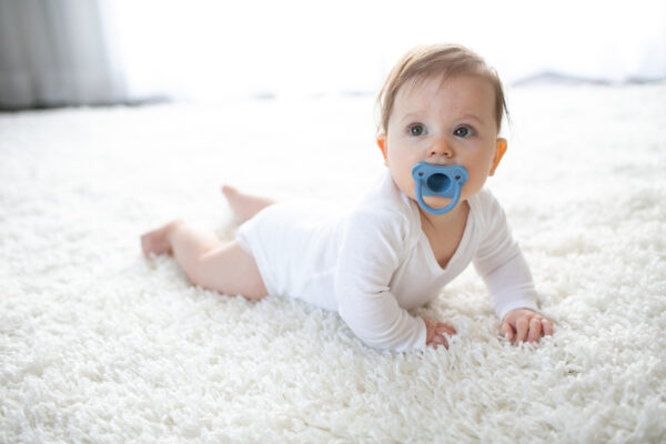 Dr. Brown’s HappyPaci sucette en silicone 0-6 mois bleue & vert – Image 5