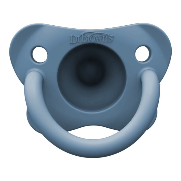 Dr. Brown’s HappyPaci sucette en silicone 0-6 mois bleue & vert – Image 3