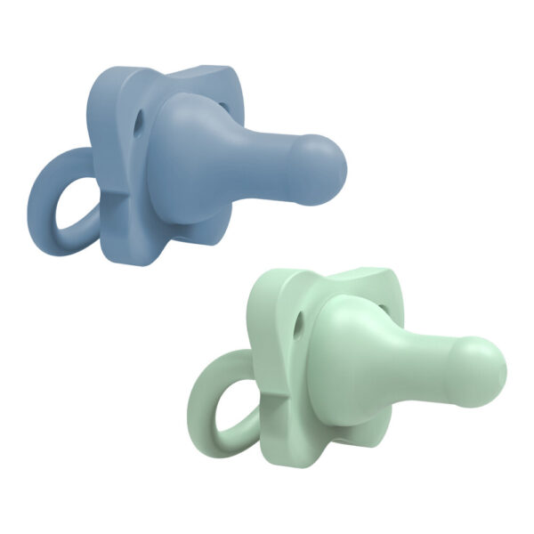Dr. Brown’s HappyPaci sucette en silicone 0-6 mois bleue & vert