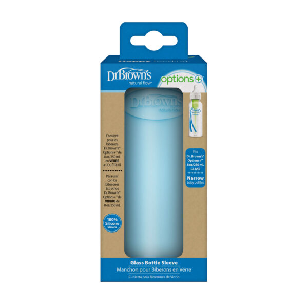 Dr. Brown's Housse de protection bleu pour biberon en verre de 250 ml – Image 4