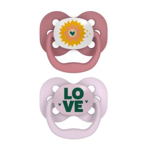 Dr. Brown’s Sucette symétrique phase 2 rose pack de 2