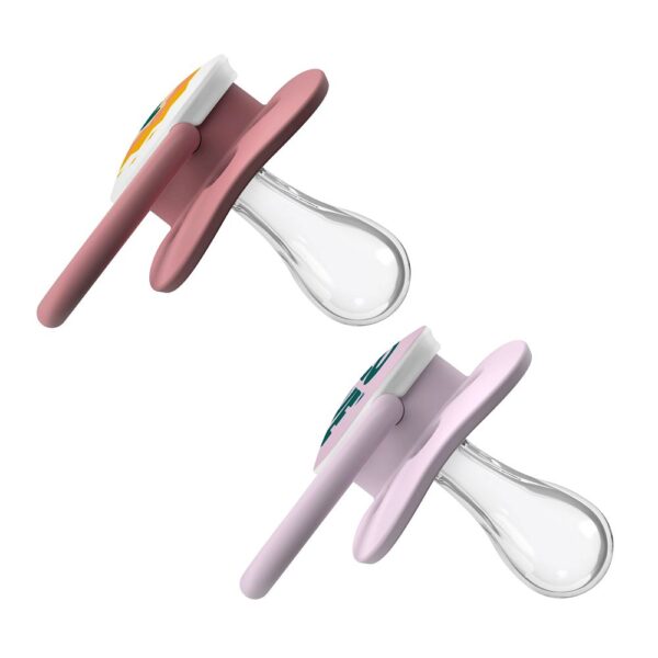 Dr. Brown’s Sucette symétrique phase 2 rose pack de 2 – Image 2